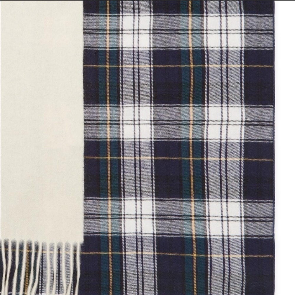 Donni Charm Donni Plaid Wool two layers Scarf 🧣 - Picture 4 of 9